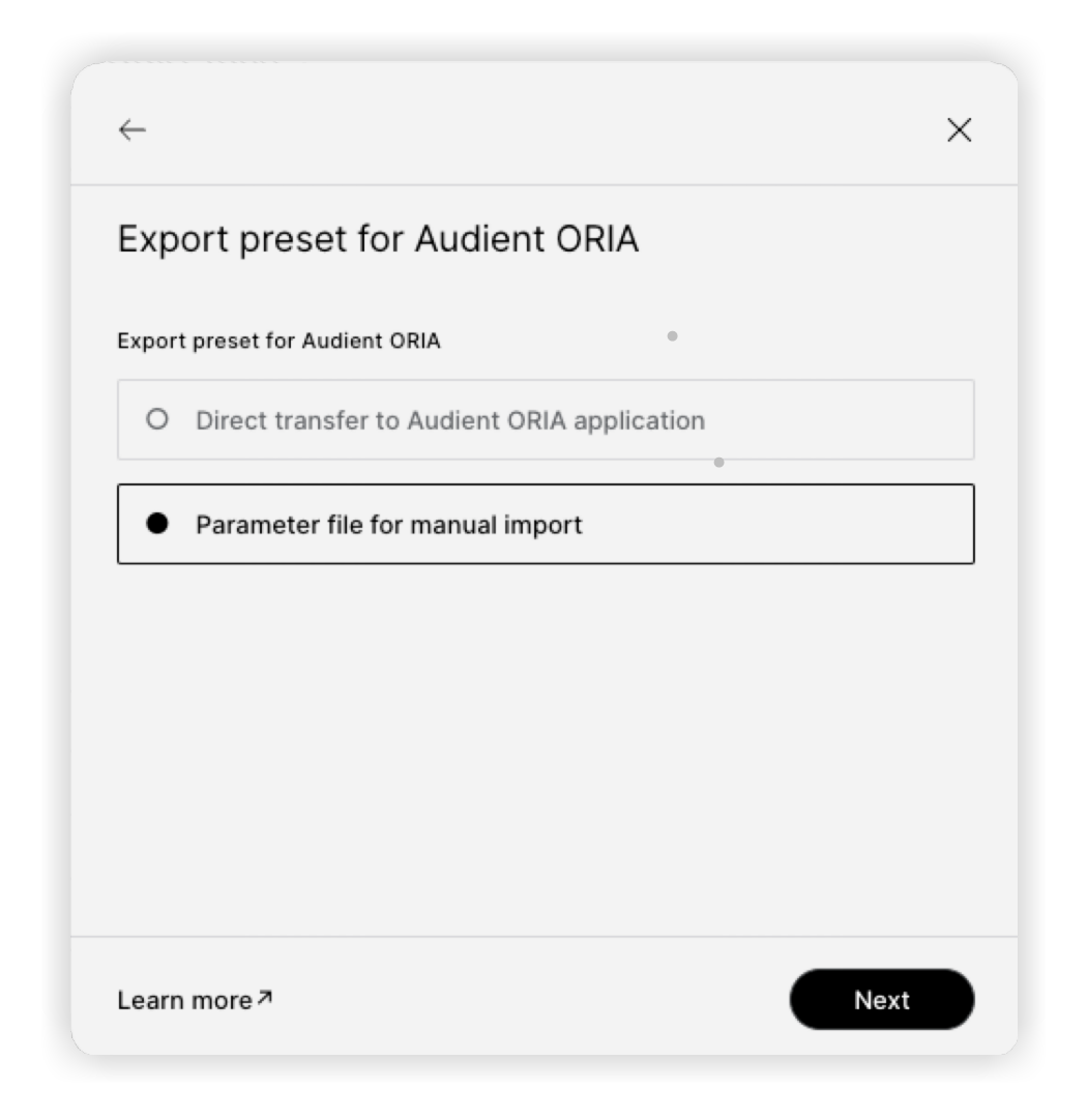 Parametric BIN file export for Audient ORIA.png